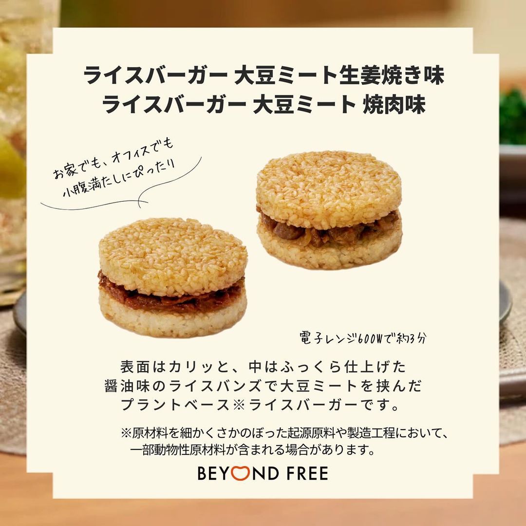 ライスバーガー2種セット(焼肉味・生姜焼き味)