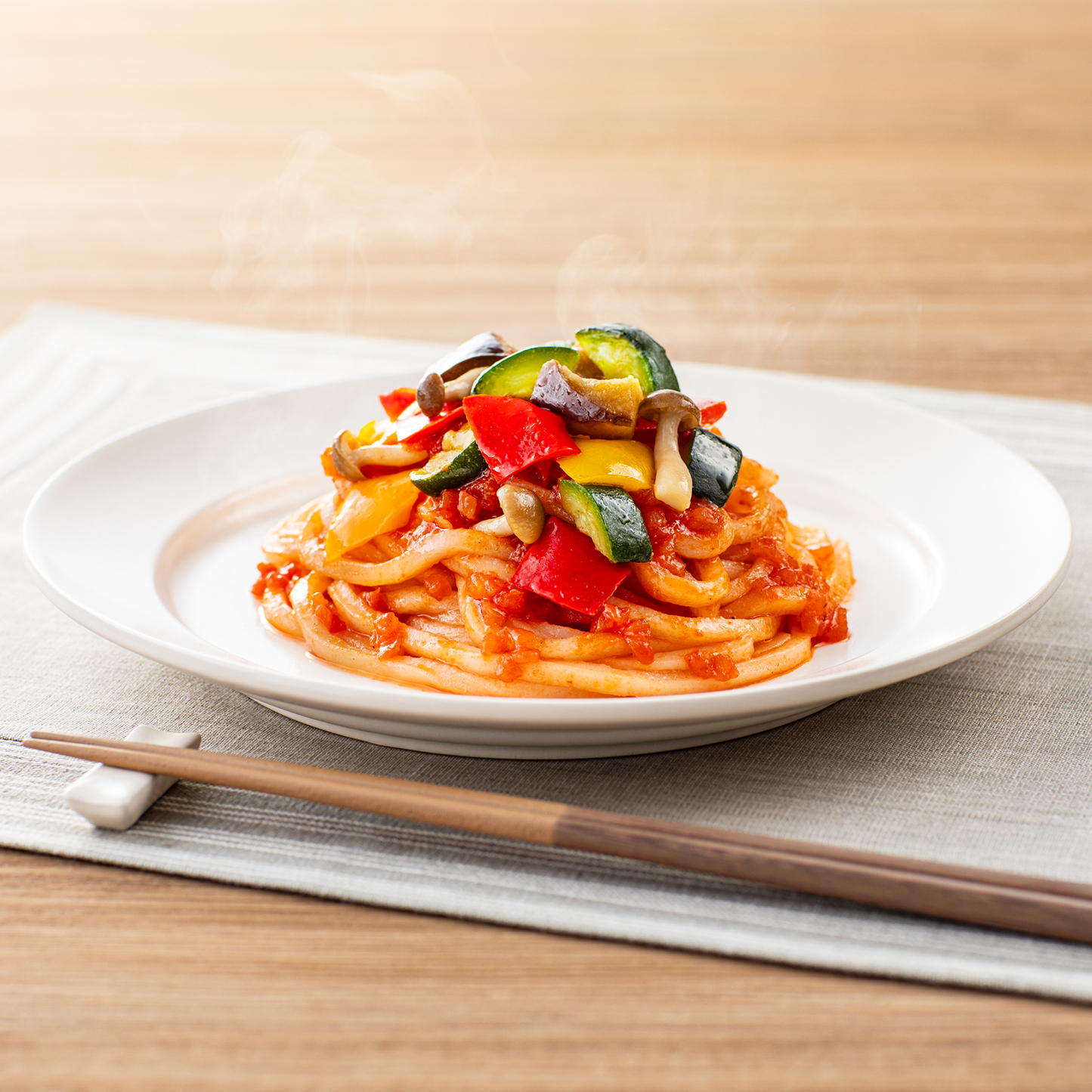 米粉麺 たっぷり野菜のトマトパスタ風