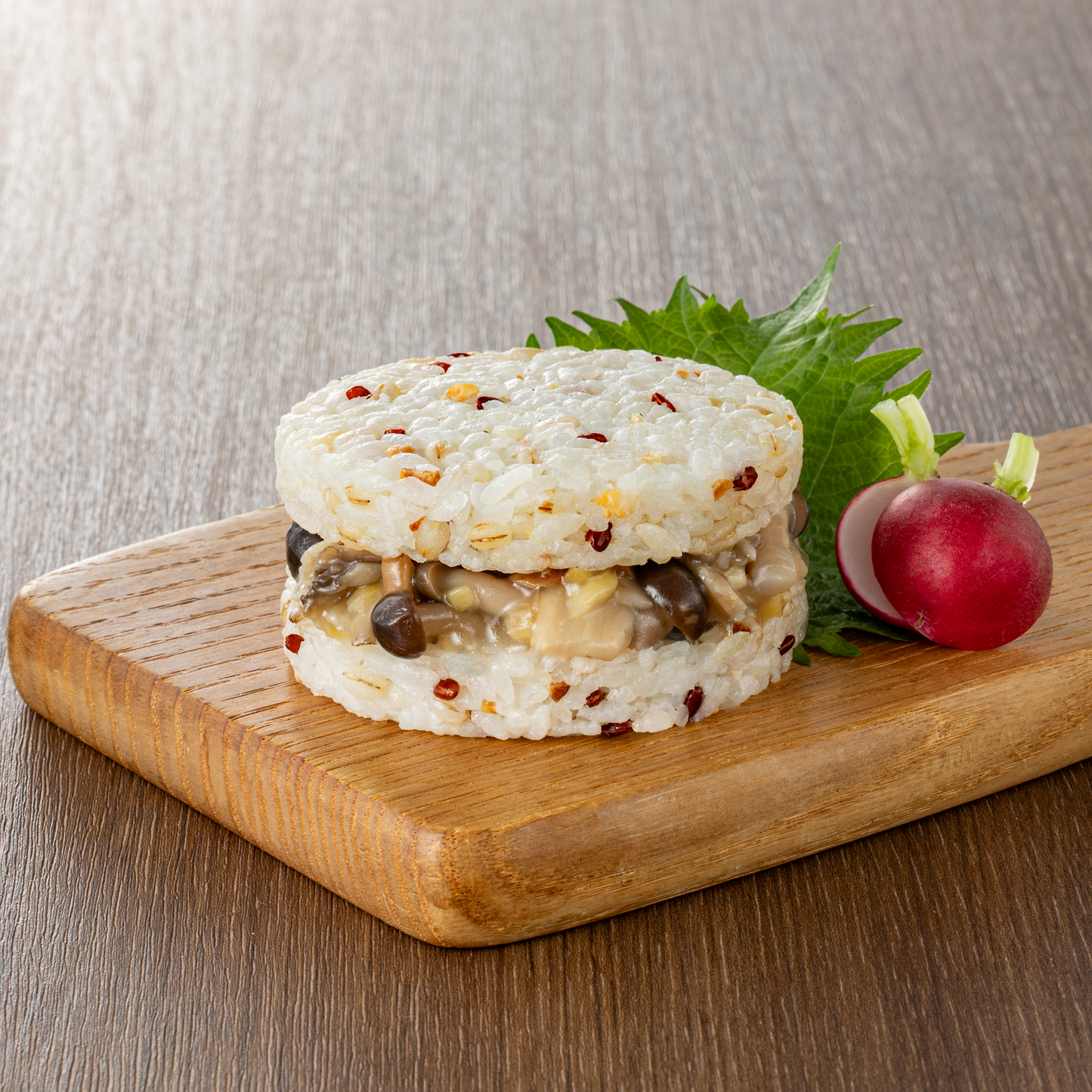 雑穀ライスバーガー きのこ生姜あん