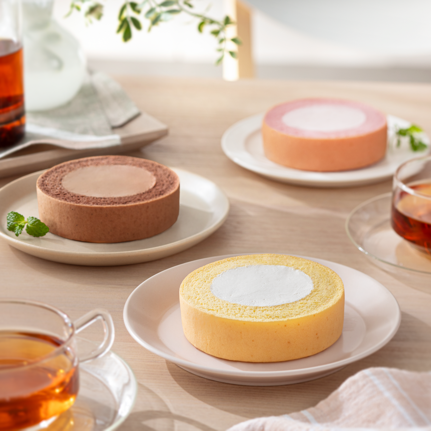 ふんわりロールケーキ豆乳クリーム仕立て 3種セット