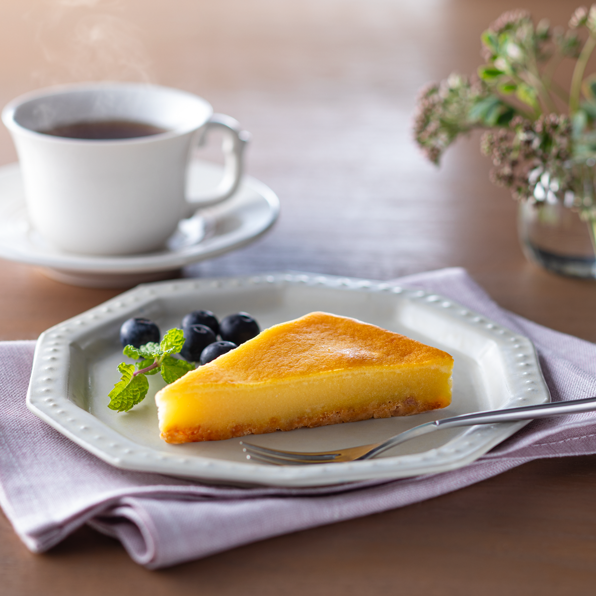 植物生まれのベイクドチーズケーキ