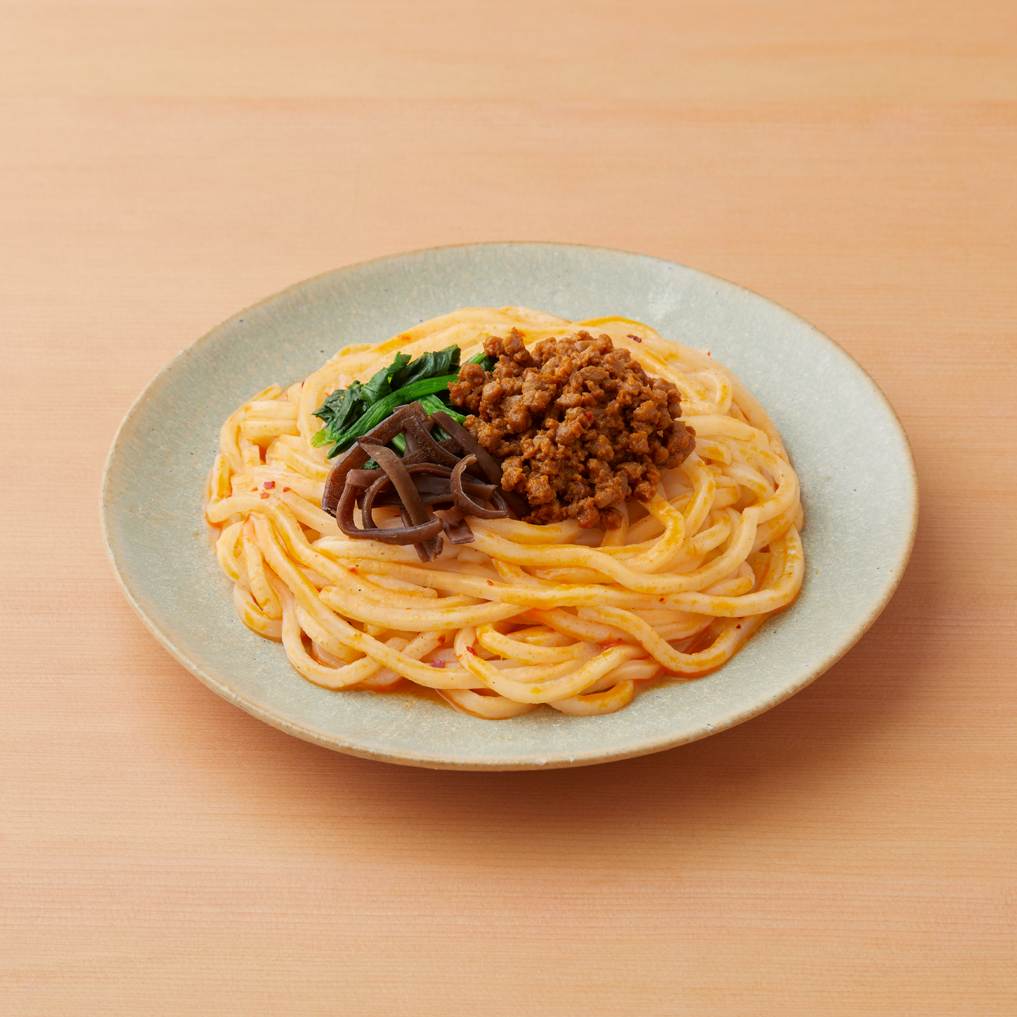 米粉麺でつくった汁なし担々麺