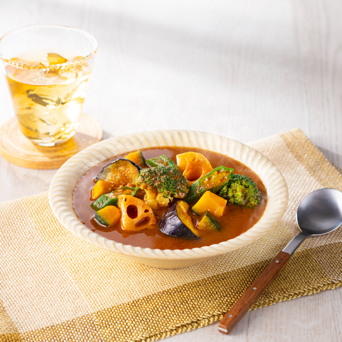 雑穀ごはん たっぷり野菜のスープカレー