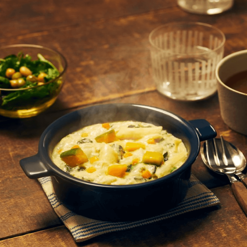 【4個】トウモロコシとお米で作ったペンネのグラタン